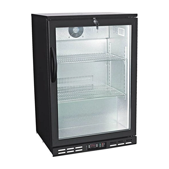 Omaj Single Door Back Bar Chiller Black|mkayn | مكاين