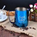 Barista Space (F3) Stainless Steel Blue Milk Pitcher 350ml|mkayn | مكاين