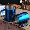 Barista Space (F3) Stainless Steel Blue Milk Pitcher 350ml|mkayn | مكاين