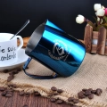 Barista Space (F3) Stainless Steel Blue Milk Pitcher 350ml|mkayn | مكاين