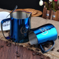 Barista Space (F4) Stainless Steel Blue Milk Pitcher 600ml|mkayn | مكاين