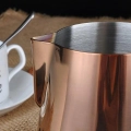 Barista Space ,F15, Stainless Steel Rose Gold Milk Pitcher 350ml|mkayn | مكاين