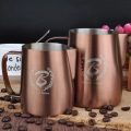 Barista Space (F17) Stainless Steel Copper Milk Pitcher 350ml|mkayn | مكاين