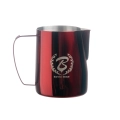 Barista Space (F19) Stainless Steel Red Milk Pitcher 350ml|mkayn | مكاين