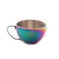 Barista space (CC11) Stainless Steel Multicolor 250ml Cafe Latte Art Cup|mkayn | مكاين