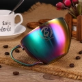 Barista space (CC11) Stainless Steel Multicolor 250ml Cafe Latte Art Cup|mkayn | مكاين