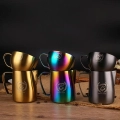 Barista space ,CC11, Stainless Steel Multicolor 250ml Cafe Latte Art Cup|mkayn | مكاين