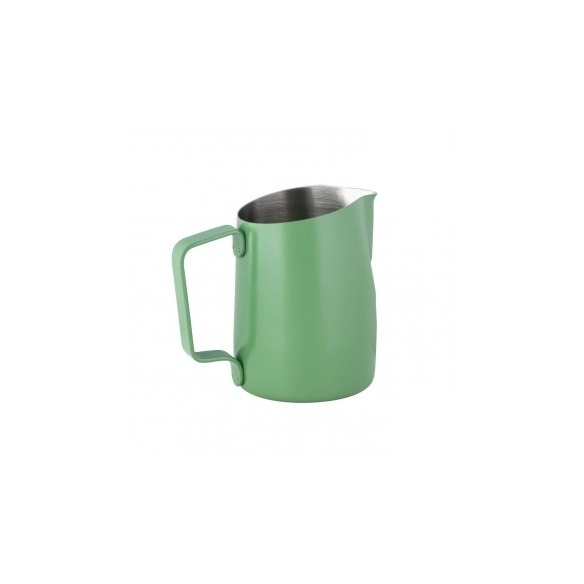 WPM ,HC7115GR, Oblique Spout Green Stainless Steel Milk Pitcher 500ml