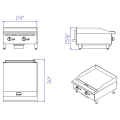 Omaj ,GGM-2, Counter Top 2 Burners Gas 60 cm|mkayn | مكاين