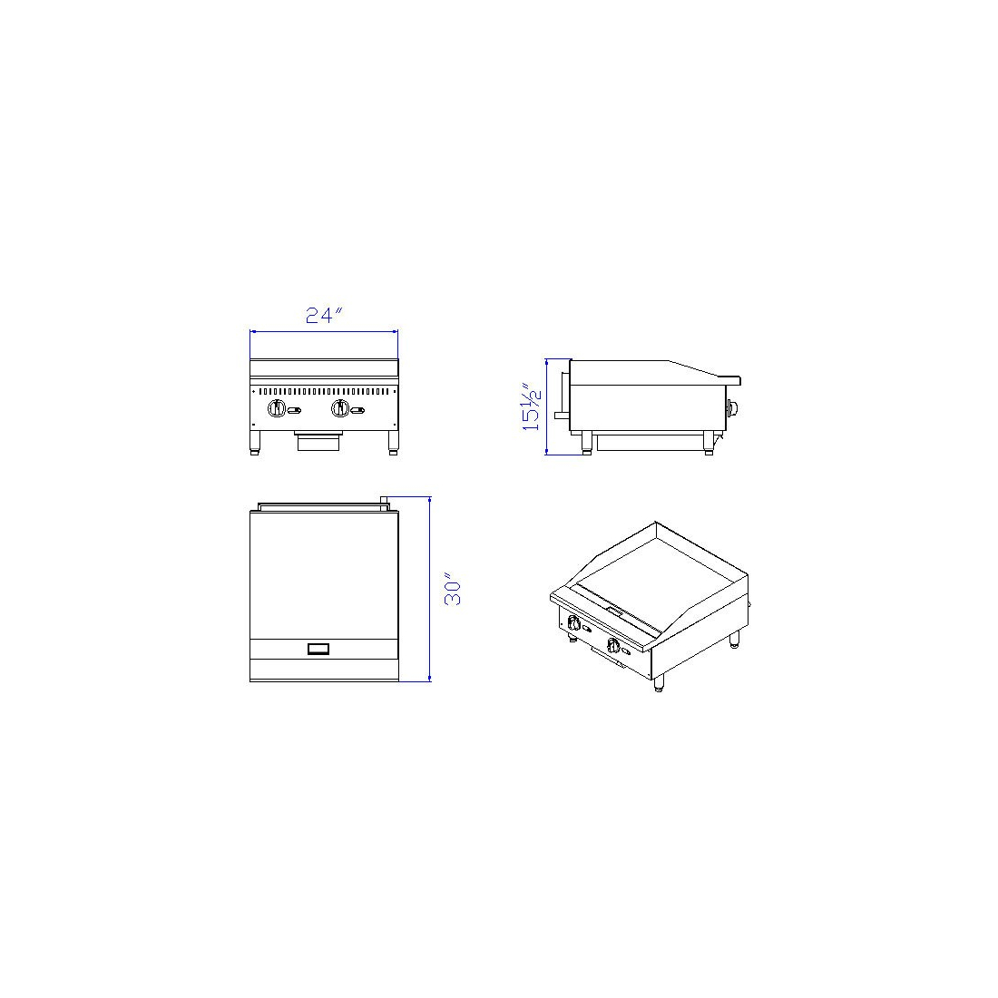 Omaj ,GGM-2, Counter Top 2 Burners Gas 60 cm|mkayn | مكاين