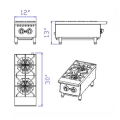 Omaj Counter Top Gas 4 Burner|mkayn | مكاين