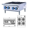 Omaj Counter Top Gas 4 Burner|mkayn | مكاين