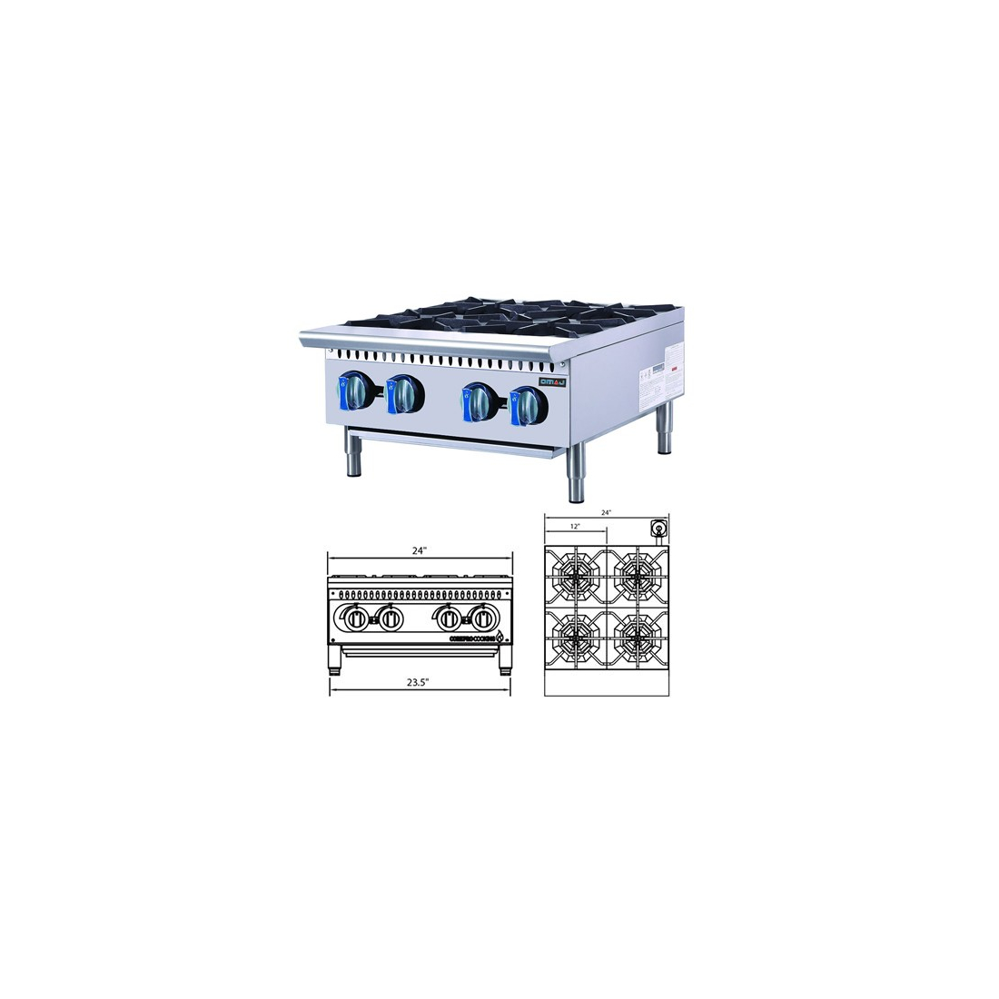 Omaj Counter Top Gas 4 Burner|mkayn | مكاين