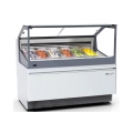 Omaj Pro ,SGS125, Straight Glass Ice Cream Showcase 6 Tubs, White 128 cm|mkayn | مكاين