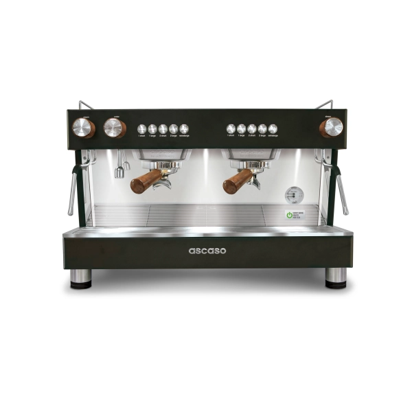 ASCASO Barista T One 2 Group Esprsso Machine - with Wooden Accessories|mkayn | مكاين