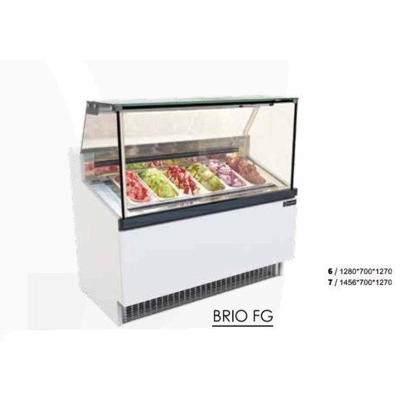 Easy Best ,BRIO7FG, Ice Cream Display Cabinet 7 Tubs|mkayn | مكاين