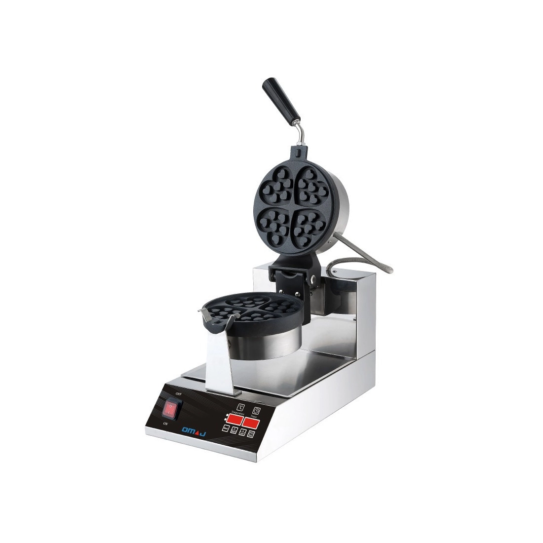 Omaj ,HNHWBD, Rotating Hearts at heart Waffle Maker - Digital|mkayn | مكاين