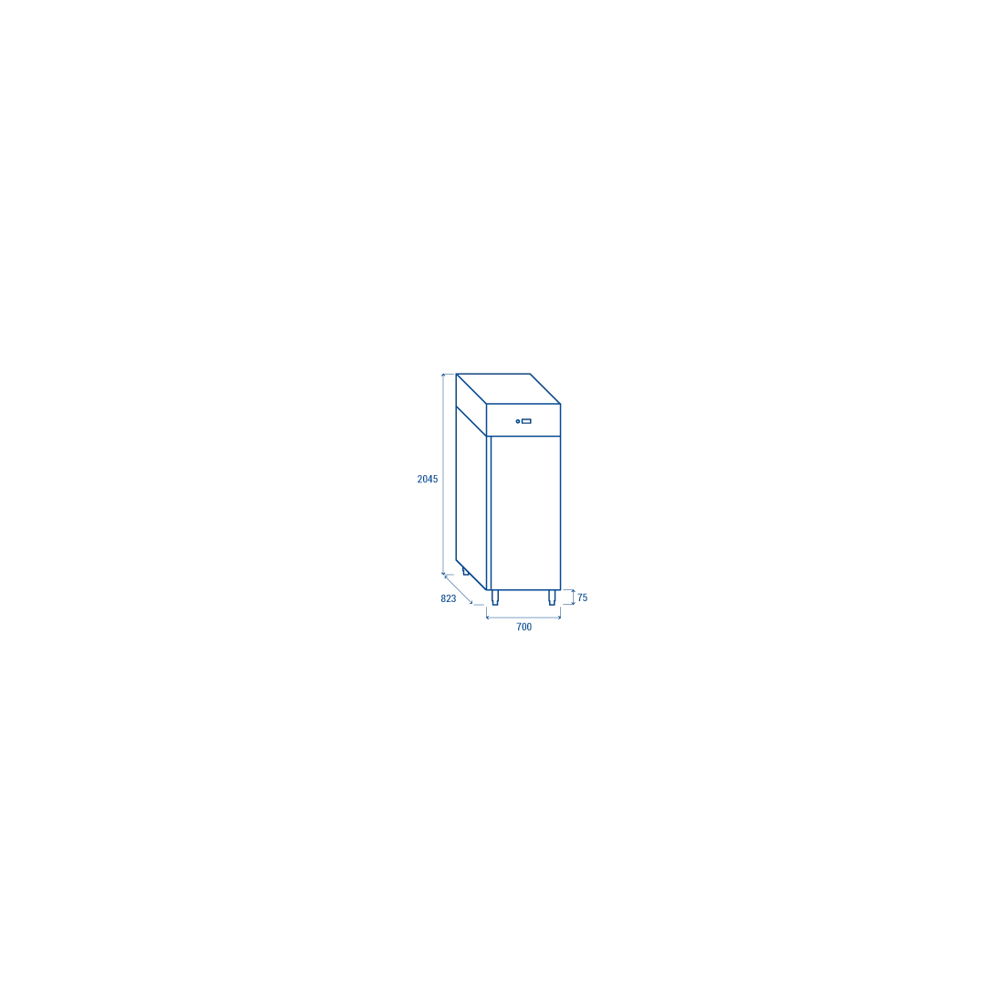 COOL HEAD ,QR 6, stainless Steel One Door Chiller 550 Lt|mkayn | مكاين