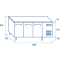 COOL HEAD ,QR3100, Three Door Worktop Undercounter Chiller|mkayn | مكاين