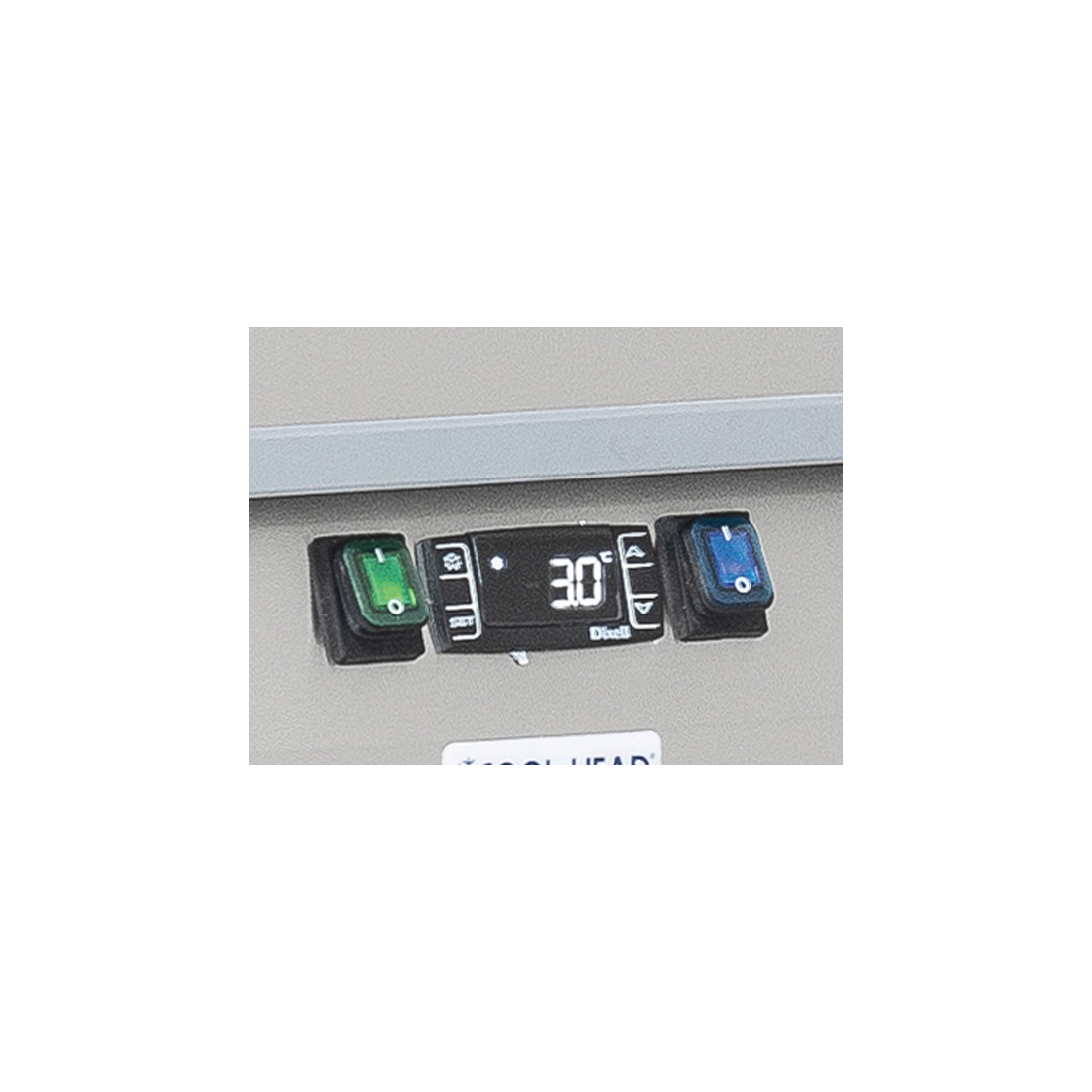 COOL HEAD ,QRG2100, 2 Glass Doors Chiller Counter|mkayn | مكاين