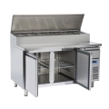 COOL HEAD ,SH2800, Pizza & Sandwiches Preparation Chiller With Two Doors - Depth 80 cm|mkayn | مكاين