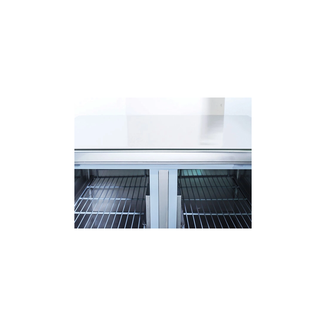 COOL HEAD ,CRP90, Pizza & Sandwiches Preparation Chiller With Two Doors And Granite Worktop - Depth 70 cm|mkayn | مكاين