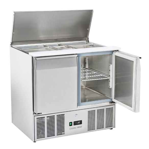 COOL HEAD ,CRM 93A, Sandwiches Preparation Chiller With Three Doors And Granite Worktop|mkayn | مكاين