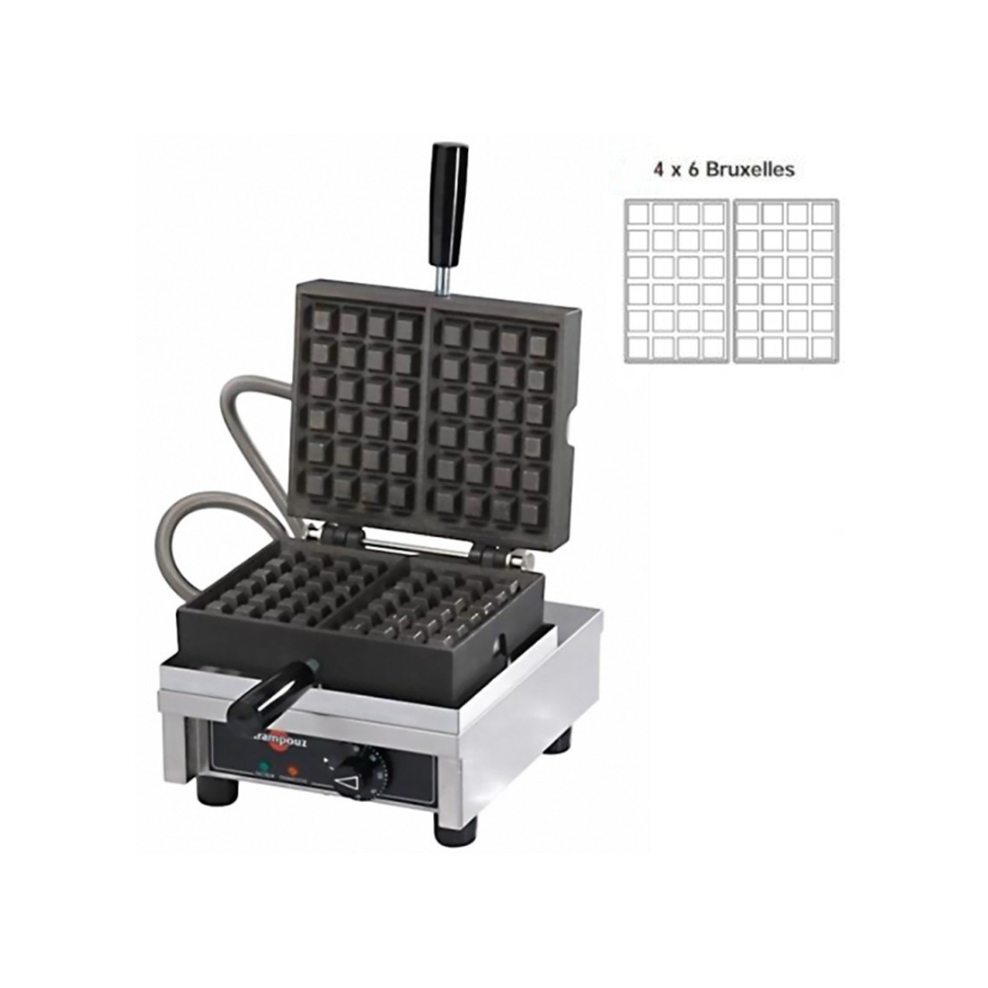 Krampoz ,WECABC, Electric Waffle Maker 4 x 6 Grid|mkayn | مكاين