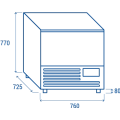 COOL HEAD ,RF50A, upright blast chiller and shock freezer 5 trays|mkayn | مكاين