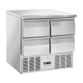 COOL HEAD ,CRD94, Refrigerated Preparation Saladette with 4 Drawers|mkayn|مكاين