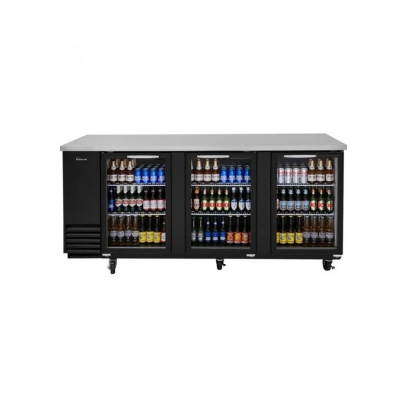 Turbo Air ,TBB-4SG, Three Glass Doors Back Bar Refrigerator Showcase 940L|mkayn | مكاين