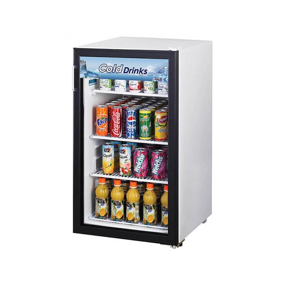 Turbo Air ,FRS-145R, Single Glass Door Refrigerated Showcase 123L/4.5 cu.ft., LED Lighting,Swing Door|mkayn | مكاين