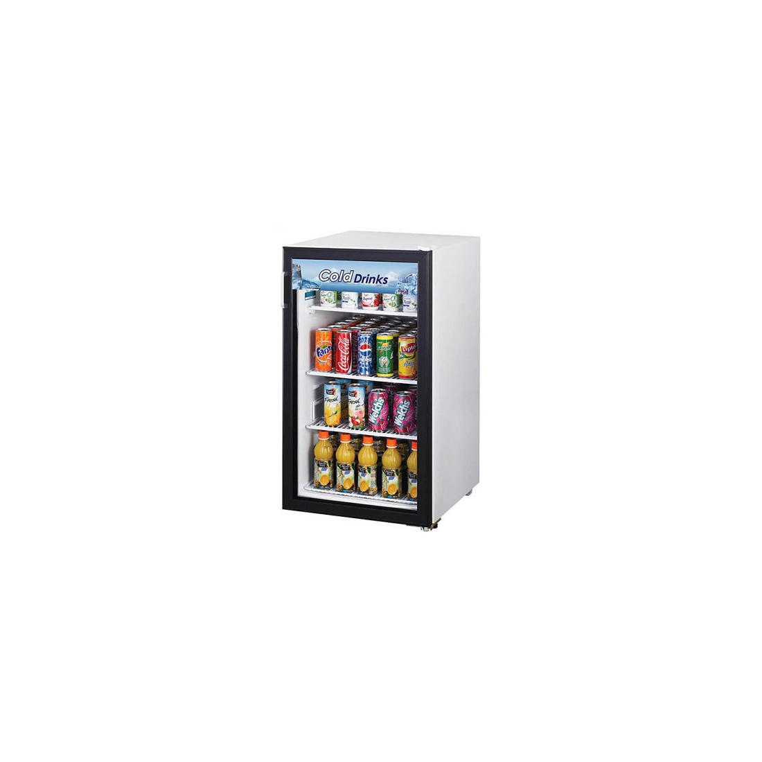 Turbo Air ,FRS-145R, Single Glass Door Refrigerated Showcase 123L/4.5 cu.ft., LED Lighting,Swing Door|mkayn | مكاين