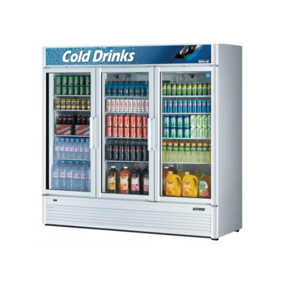 Turbo Air ,FRS-1300R, Three Glass Door Refrigerated Showcase 1850L|mkayn | مكاين