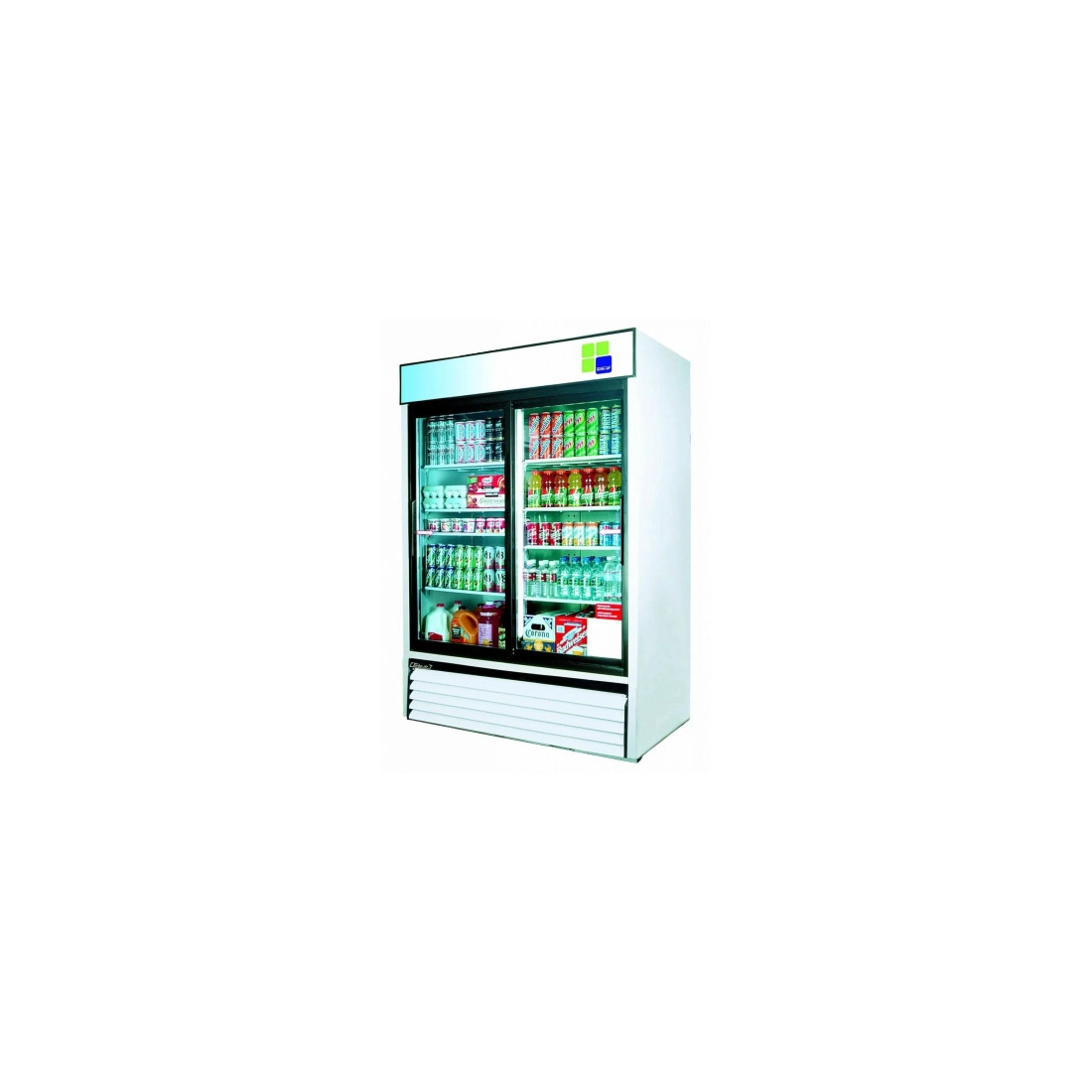 Turbo Air ,FRS-1900R, Double Glass Door Refrigerated Showcase 1250L/45 cu.ft., LED Lighting,Sliding Door|mkayn | مكاين