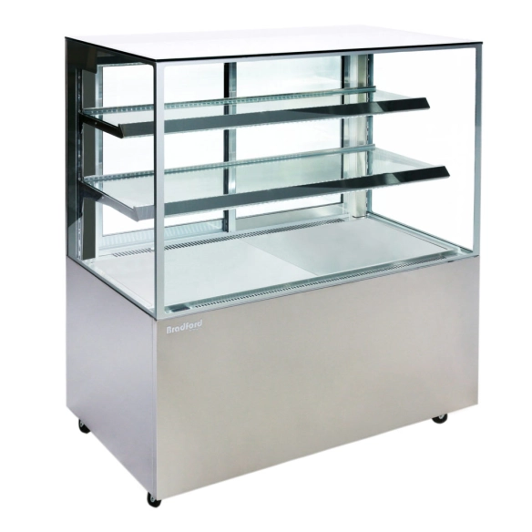 Bradford ,BF120-SS, Square Cake & Pastry Display Refrigerator 120cm|mkayn | مكاين