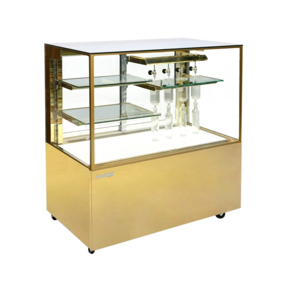 Bradford ,BF120-SLGC, Square Cold Brew Showcase Golden 120cm|mkayn | مكاين