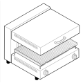 Tecnoinox ,SEC60/0,  Light Salamander with Movable Radiant Plate|mkayn | مكاين