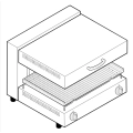 Tecnoinox ,SEC60/0, Light Salamander with Movable Radiant Plate|mkayn | مكاين