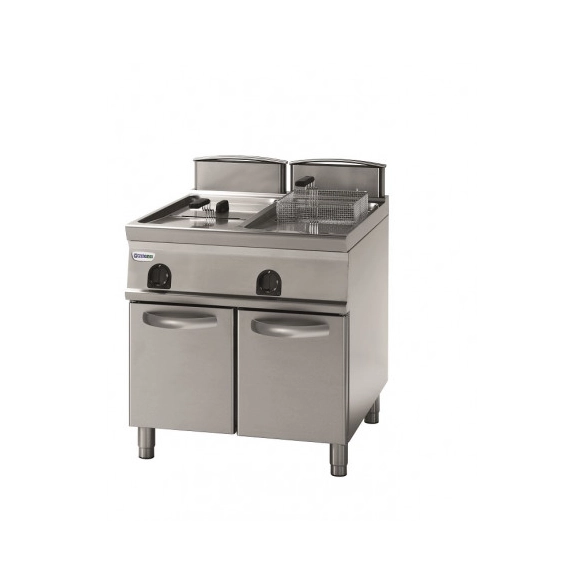 Tecnoinox ,FRV87FG9T, High-Capacity Freestanding with Cabinet Double Gas Deep Fryer 34L Total|mkayn | مكاين