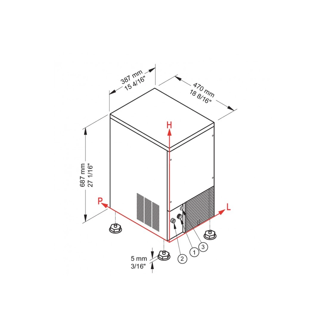 Brema ,CB249A, Ice Cube Maker 29 kg|mkayn | مكاين