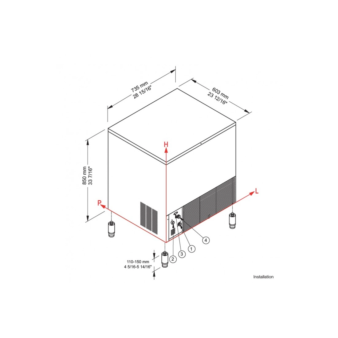 Brema ,CB640A, Ice Cube Maker 67 kg|mkayn | مكاين