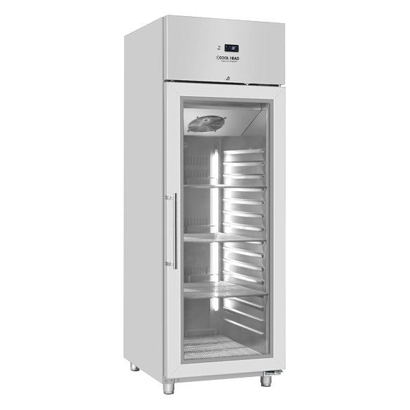 Cool head ,QRG6, Single Door Free Standing Glass Refrigerator|mkayn | مكاين