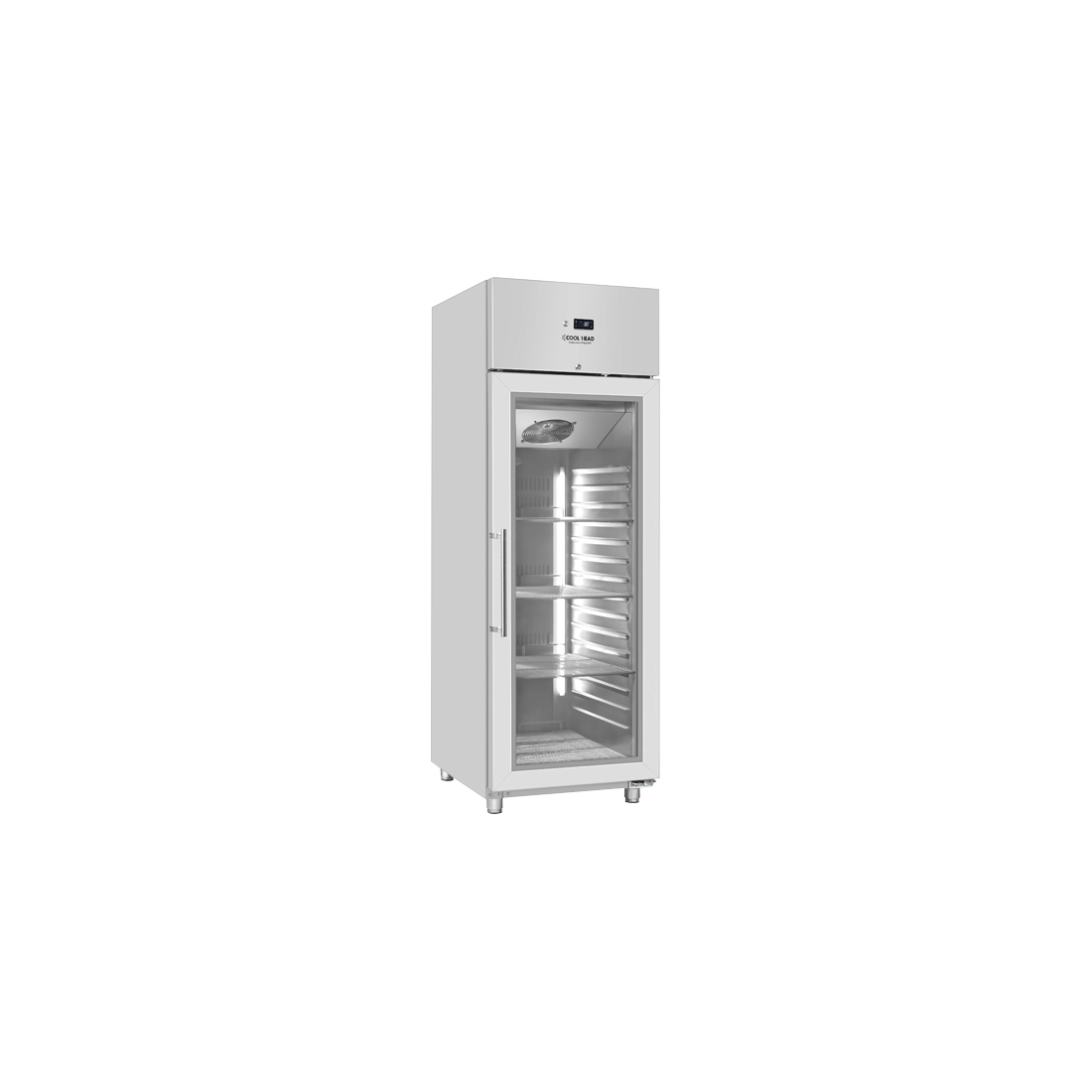 Cool head ,QRG6, Single Door Free Standing Glass Refrigerator|mkayn | مكاين