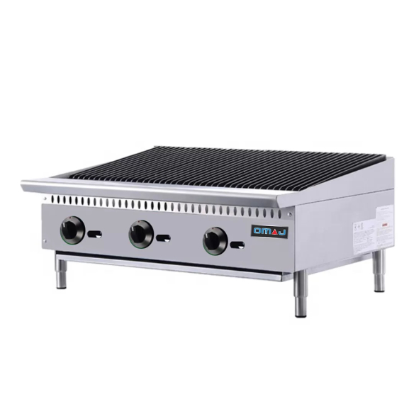 Omaj ,GBL-3, Counter Top 3 Burners Gas Charbroile 90 cm