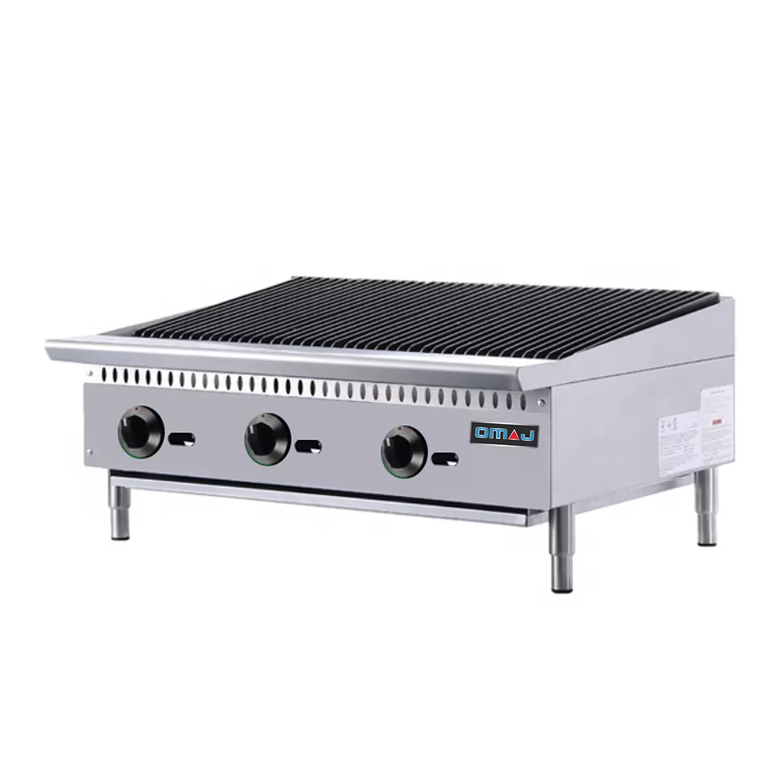 Omaj ,GBL-3, Counter Top 3 Burners Gas Charbroile 90 cm|mkayn | مكاين