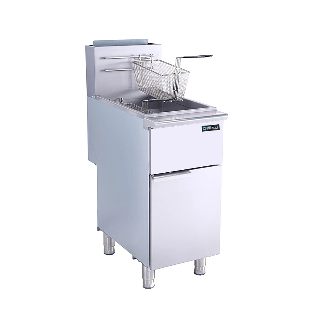 Omaj 4 Burner Gas Fryer Manual Control 2 Tank|mkayn | مكاين