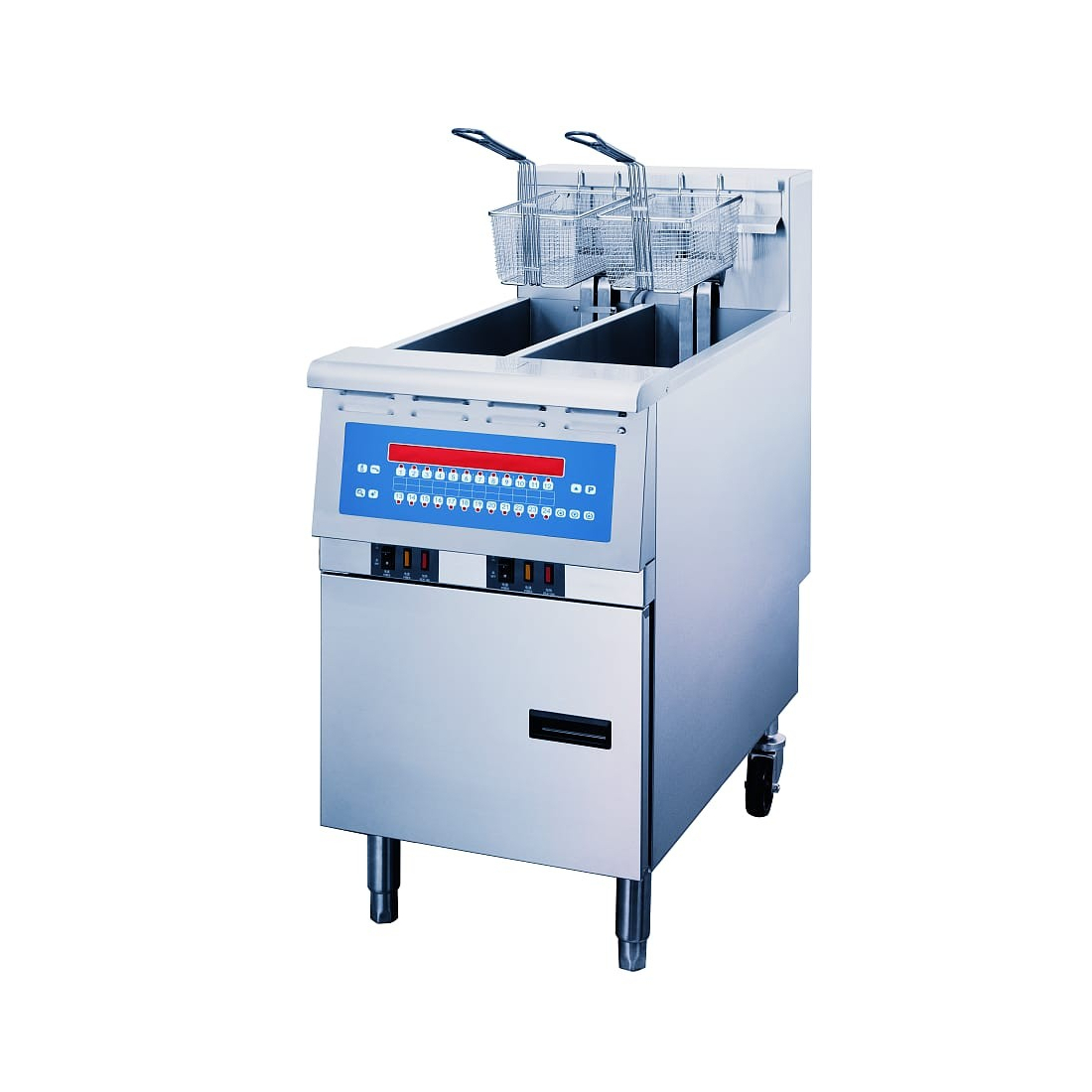 OMAJ (NTP14ES) Electric Fryer With Digital Controls Fastron 13.5X2 L - 14 KW|mkayn|مكاين