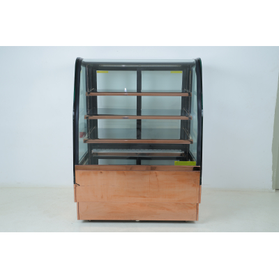 Used Frigo dessert display refrigerator with curved glass, 1 meter