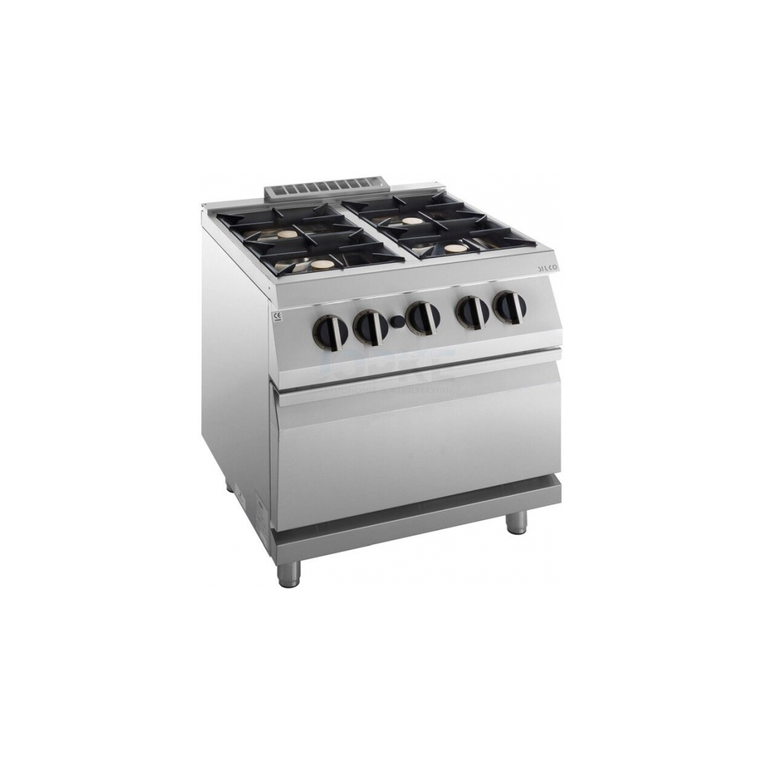 Silko ,NECG74F, Gas Range 4 Burners On Gas Oven Line 700|mkayn | مكاين